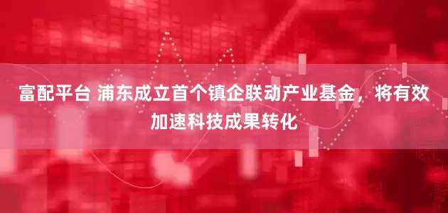 富配平台 浦东成立首个镇企联动产业基金，将有效加速科技成果转化