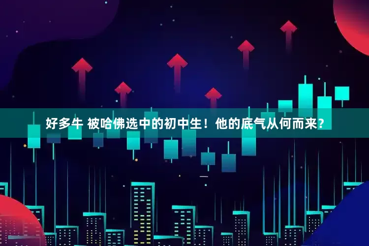 好多牛 被哈佛选中的初中生！他的底气从何而来？